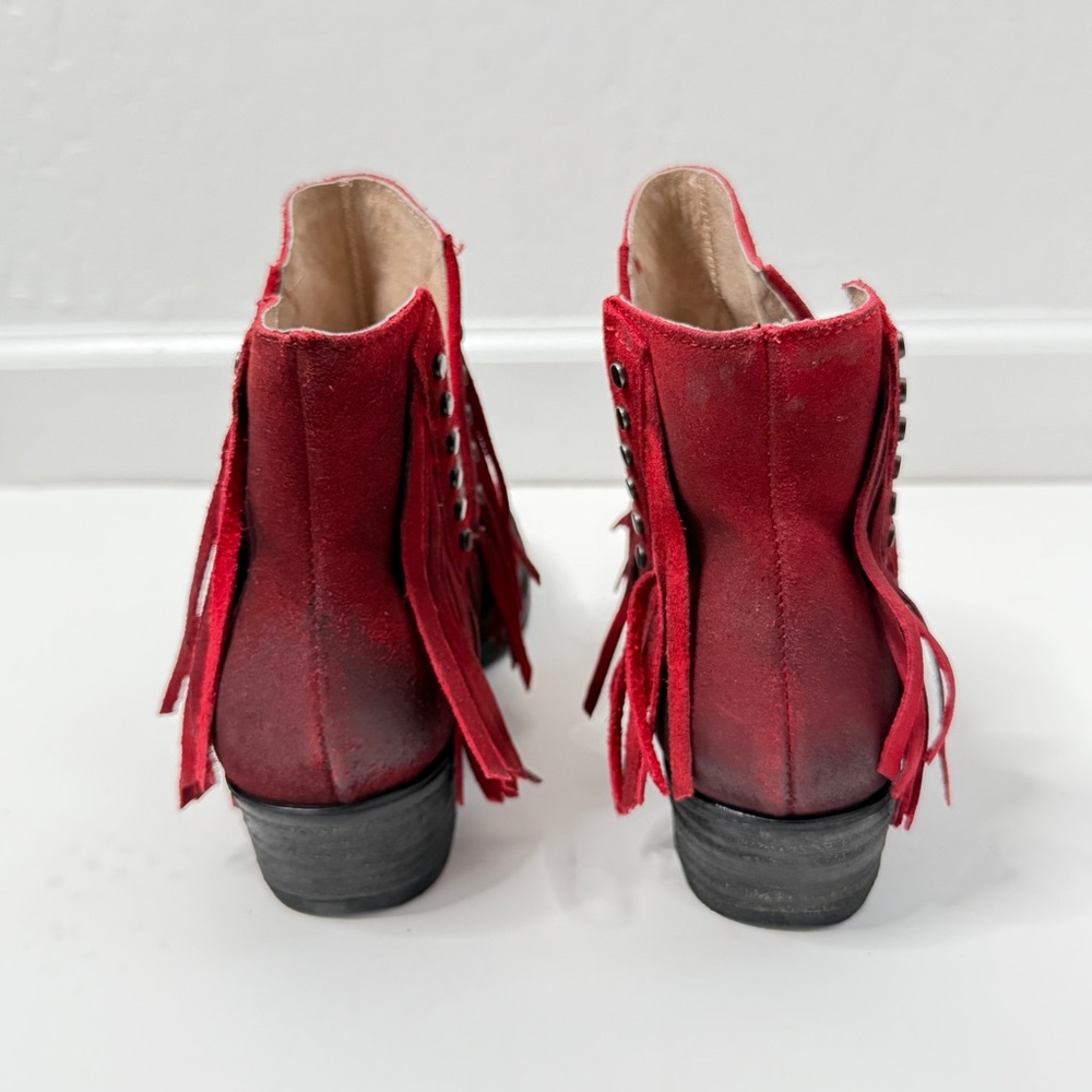 Circle G - Corral Women's Red Studs & Fringe Fashion Booties - size 8 - NWT - Picture 3 of 12